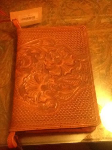 Vogt Russet Brown Tooled Leather Daily Planner