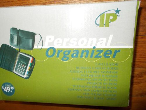 Personal organizer leather case calculater business card holder phone holder nib for sale