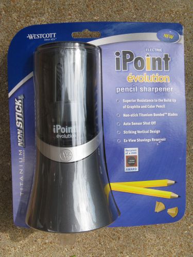 NEW NIB WESTCOTT IPOINT ELECTRIC PENCIL SHARPENER