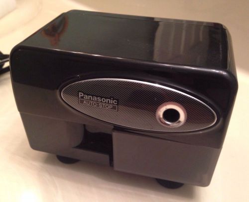 Black Panasonic Electric Desktop Pencil Sharpener, KP-310, Auto-Stop, EUC!