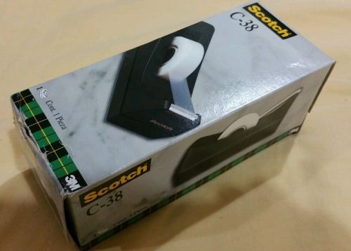 Scotch C-38 desktop tape dispenser black in color