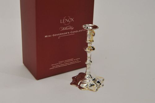 Lenox   Williamsburg Mini Governor&#039;s Candlestick -- lot of 2