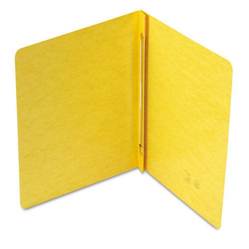 Side Opening PressGuard Report Cover, Prong Fastener, Letter, Yellow