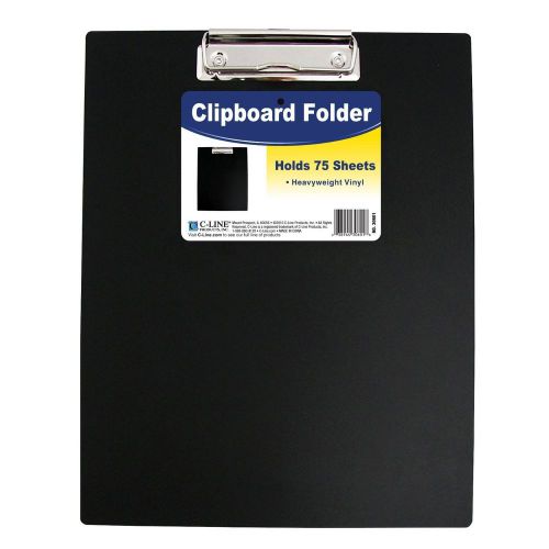 C-line black clipboard folder free &amp; fast shipping. 038944306018 for sale