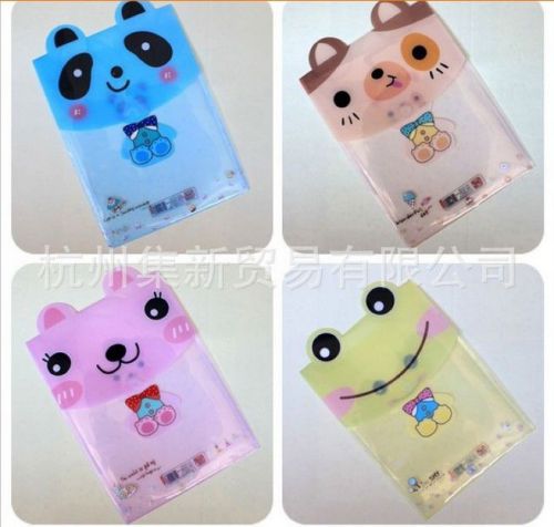 4pcs A4 File Folder holder Document Bag kawaii cute Cartoon Envelope animal bear