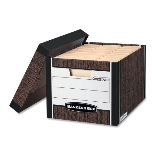 Fellowes 0072506 R-Kive Storage Boxes 12&#034; x15&#034; x10&#034;  4/CT Woodgraft