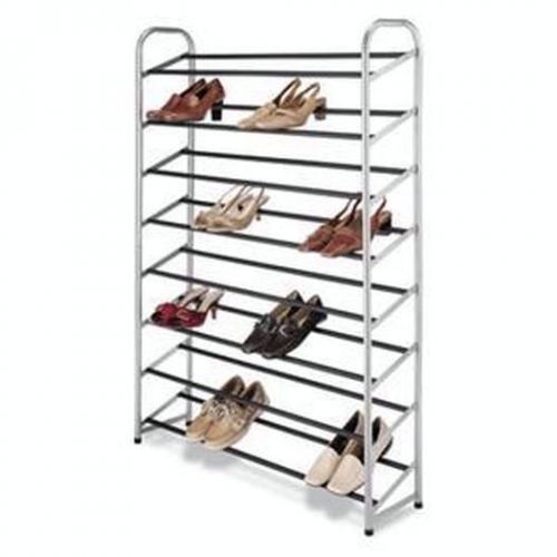 Silver Epoxy Metal Shoe Tower Storage &amp; Organization 6705-3945