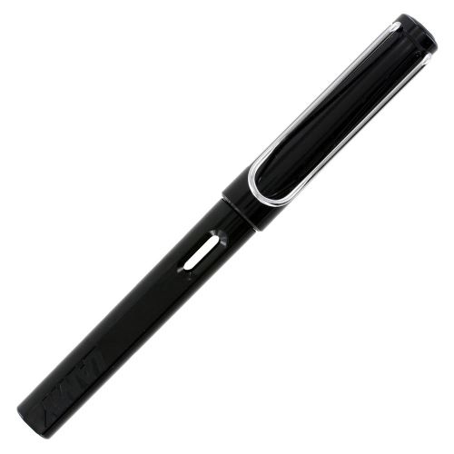 Lamy Safari Fountain Pen, Shiny Black Barrel, Fine Nib, (L19BKF)
