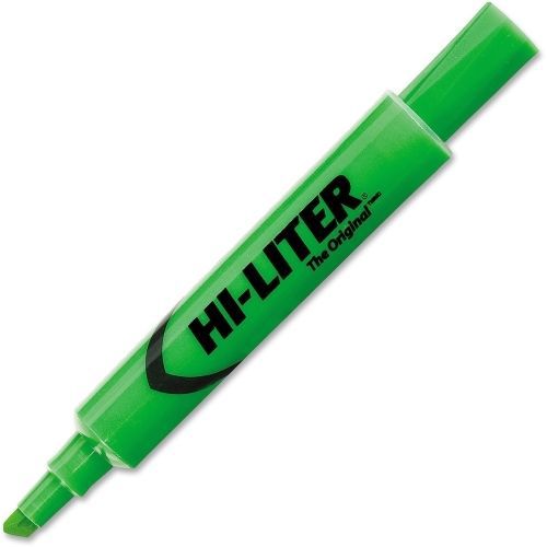 Avery Hi-Liter Desk Style Highlighter - Chisel - Green Barrel - 12 / Pack