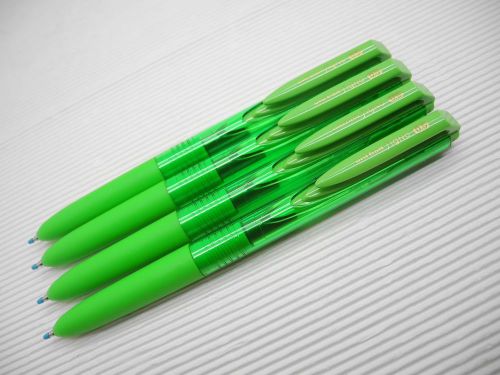 4pcs NEW Uni-Ball Signo UMN-155mm 0.5mm roller ball pen Lime Green(Japan)