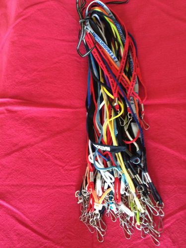 LOT of 45 MIXED NECK LANYARD ID BADGE Straps