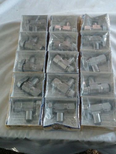 BRASSCRAFT 1/4 TURN ANGLE VALVE 1/2&#034; PUSH INLETX3/8&#034;push OUTLET LOT of 15