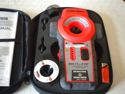 Black &amp; Decker Bulls Eye Laser Level Stud Metal AC Wire Sensor  BDL110S