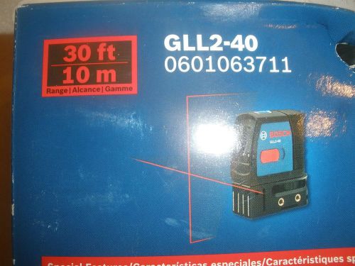 Bosch Self-Leveling Cross-Line Laser GLL2-40 NEW