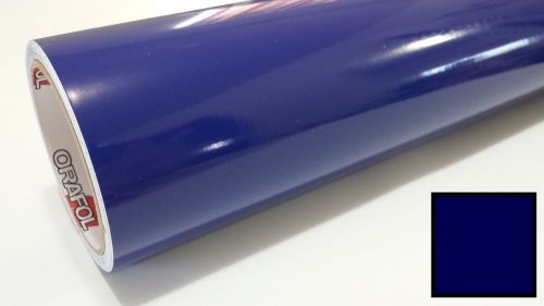 Gloss cobalt blue vinyl graphics decal sticker sheet film roll 24&#034; for sale