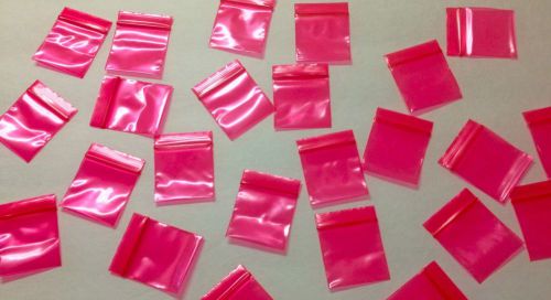 200 (1.5&#034; x 1.5&#034;) Red Plastic, Small Baggies, Rave (1515) Tiny Ziplock Dime Bags