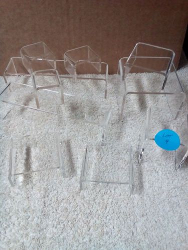 ACRYLIC DISPLAY RISER SET BLEMISHED ASSORTED SIZES 10  PCS LOT 4