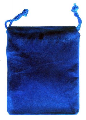 12 BLUE VELVET POUCH 3&#034; x 4&#034; Gift Bag, rings, coins, medals.