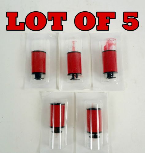 Lot of 5 generic red micro-well ink roller for 1130/1131/1135/1136 for sale