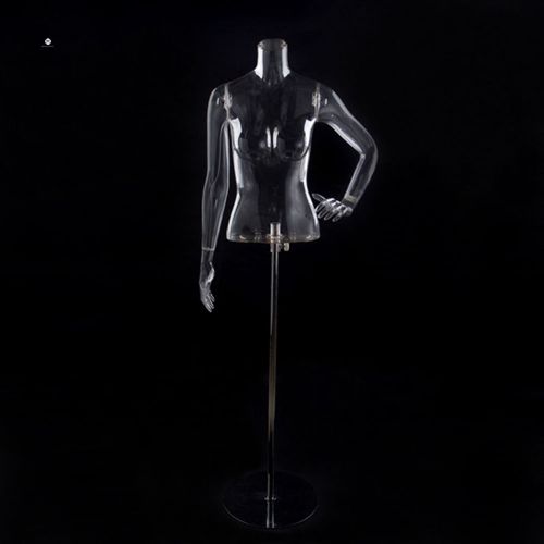 1PCS Clear Half Body Plastic Women Manikin~QianWan Displays