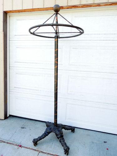 Vintage Japanned Iron Revolving Clothing Garment Rack - Norwich N. &amp; B. Company