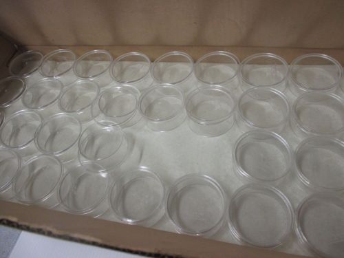 Petri dishs - case lot - round clear plastic acrylic - magnet crane tray for sale