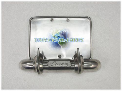 VESPA NUMBER PLATE HOLDER REAR BUMPER ALUMINIUM VBA VBB SPRINT RALLY PRIMAVERA