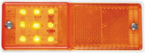 2x Tractor Truck Trailer LED Side Marker Lamp Reflex Reflector (158X57X21mm)