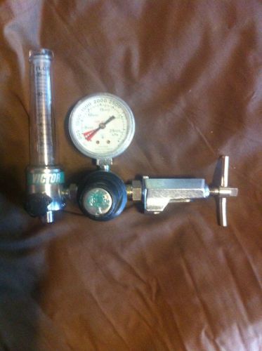 Victor medical vmf-15ly oxigen air gas regulator flow meter gauge for sale