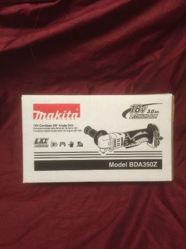 ***New***Makita 18V Cordless &#034;BARE TOOL&#034; 3/8&#034; Right Angle Drill Model# BDA350Z