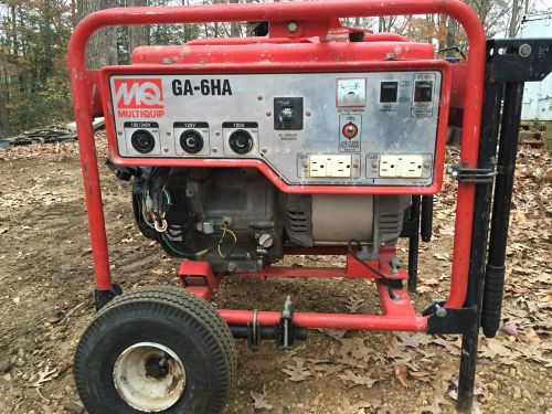 Multiquip 6000 watt generator for sale