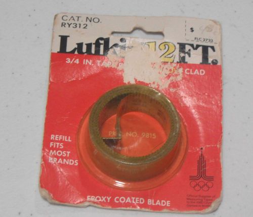 New lufkin 3/4&#034; x 12 foot replacement measuring tape ry312 yellow epoxy coated for sale