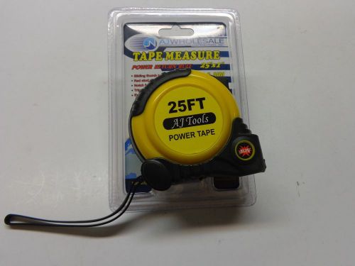 Aj wholesale chita009-25 25&#039; x 1&#034; tape measure, power return, sae/mm, new in pkg for sale