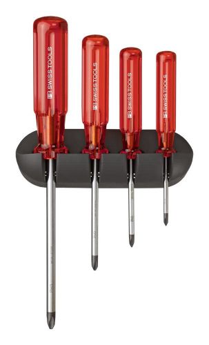 PB Swiss Tools PB 242 Screwdriver Set Phillips with Wall Rack Classic Handle 4pc