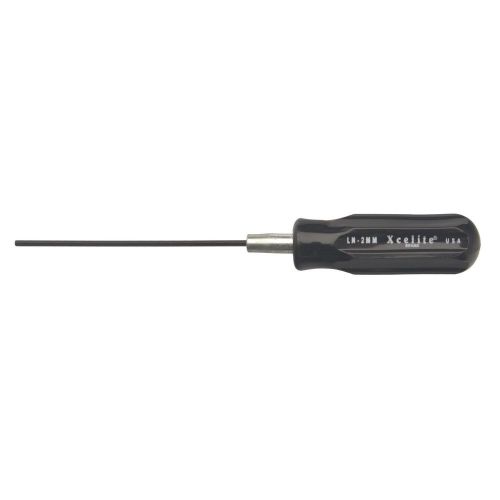 Xcelite LN2MM, 2mm x 102mm Recessed Socket Head Screwdriver, Black Handle