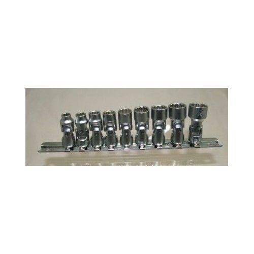 Universal Swivel Hand Drive Shallow Sockets Metric 9 Piece 12 Point Socket Set