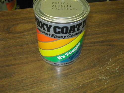 Poxy coat ii one part epoxy coating/paint, px-1701 barn red, new for sale