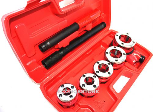 5 dies manual pipe threading die set  3/8&#034;, 1/2&#034;, 3/4&#034;, 1&#034; and 1-1/4&#034; npt dies for sale