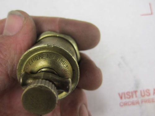 LUNKENHEIMER # 00 JEWEL GREASER OILER BRASS HITMISS STATIONARY STEAM ENGINE