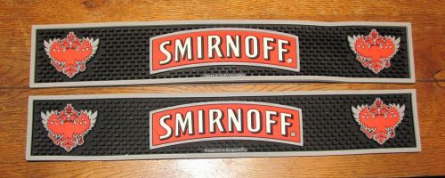 2 smirnoff rubber bar rail drip spill mat eagle crest man cave commercial pub for sale