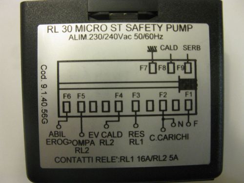 GICAR 9.1.40.56G MICRO ST SAFETY PUMP 230V  FOR coffe machine Fiorenzato Brain