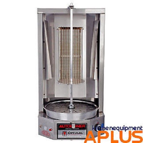 Autodoner Gas Vertical Broiler 3PGM Shawarma Gyros Gyro Tacos Al Pastor 35lbs