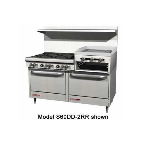 Southbend S60CC-2RR S-Series Restaurant Range Gas 60&#034; W (6) 28000 Btu Open Burne