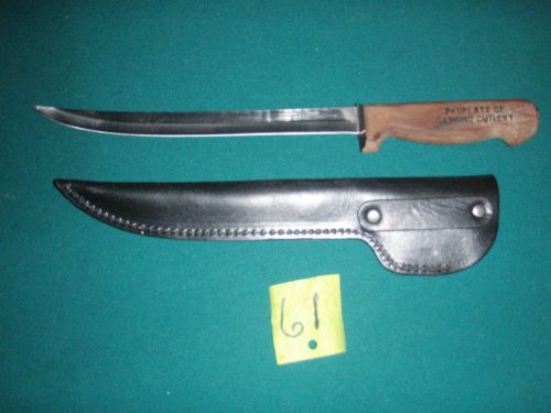 OLD INTERNATIONAL EDGE TOOL 9&#034; WITH SHEATH #61