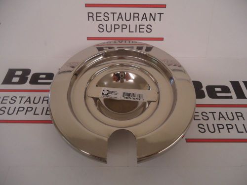 *new* stainless steel 5&#034; notched round 2.125 qt. inset cover - free shipping for sale