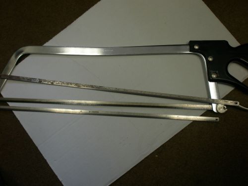 HABAN BUTCHER 30&#034; BEEF SPLITTER HANDSAW FRAM WITH 11 - 22&#034; REPLACEMENT BLADES