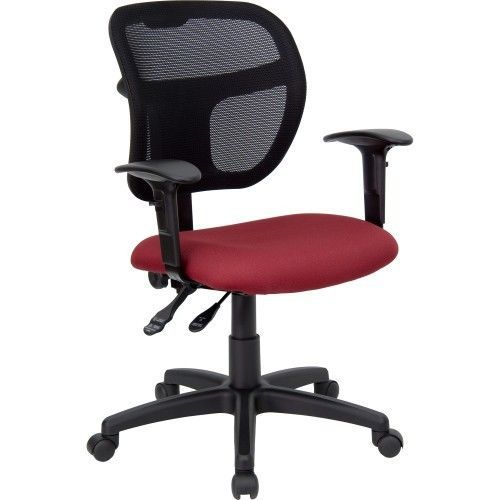 Flash furniture wl-a7671syg-by-a-gg mid-back mesh task chair with burgundy fabri for sale