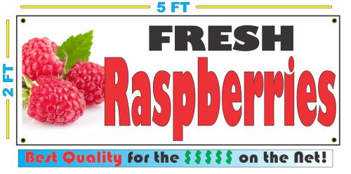 Full Color FRESH RASPBERRIES BANNER Sign NEW Larger Size Best Quality for the $$