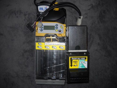 MEI MARS CF7312 34V COIN MECH &amp; MEI BILL VALIDATOR 2512 u5 34V w/ HARNESS