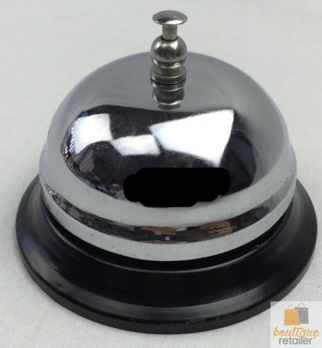SERVICE BELL Chrome Plated Reception Desk Counter Ring Call Shop Restaurant New